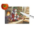 thumbnail image 4 of French Bulldog and Santa Claus Glass Cutting Board 12 in x 15 in, 4 of 5