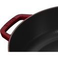 thumbnail image 4 of STAUB Braisers Poêle à Sauté Ronde en Fonte 3,7 L, Bordeaux, 4 of 6