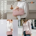 thumbnail image 5 of SUOSDEY 2 in 1 Crossbody Makeup Bag,Large Capacity Luxury Leather Cosmetic Bag for Travel, 5 of 7