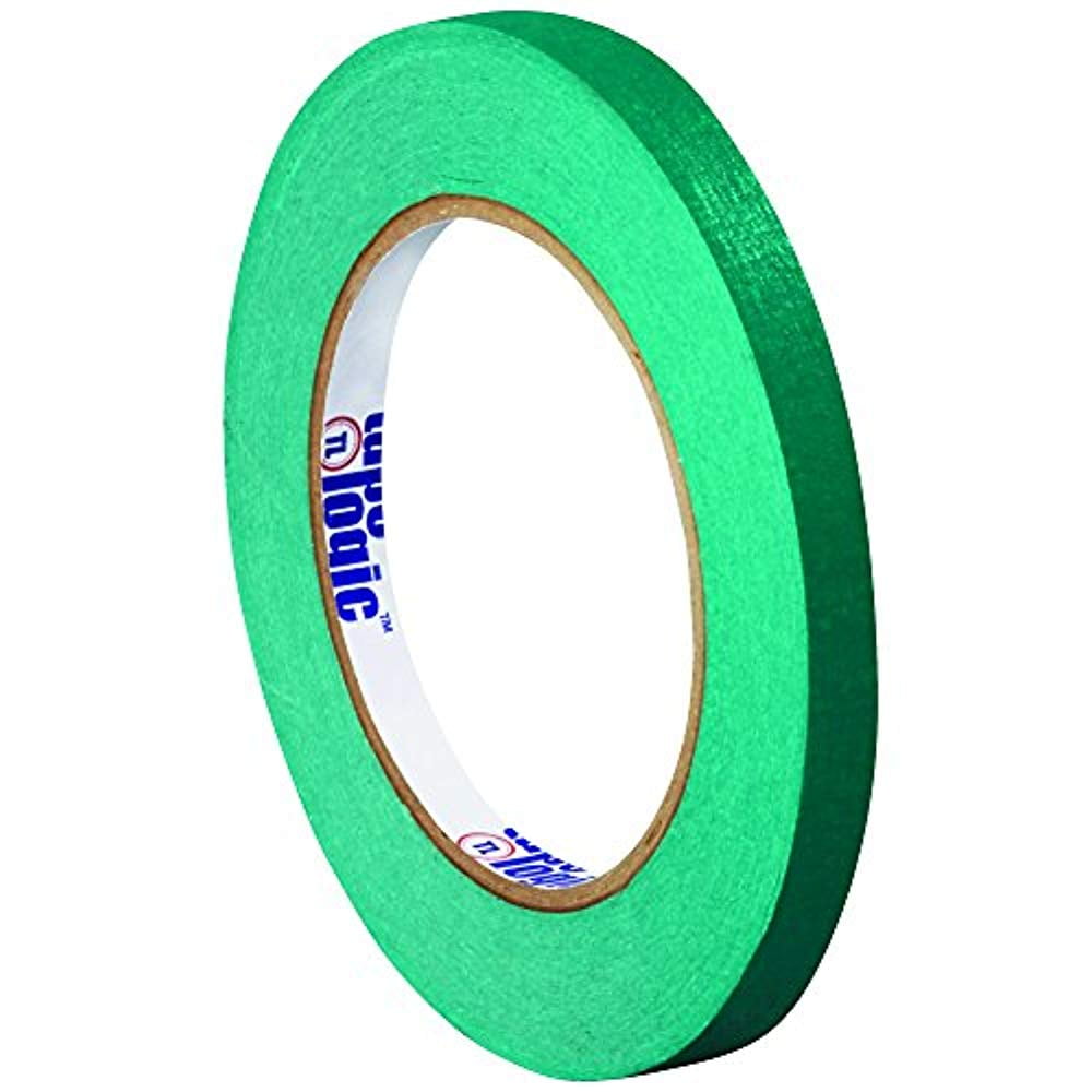 Tape Logic Masking Tape Dark Green 1/2" x 60 Yard Roll (12 Roll/Case)