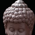 thumbnail image 1 of Quemador de incienso de reflejo de monje, hecho a mano para aliviar el estrés, relajarse, elegante soporte de incienso de monje de arena púrpura para salas de meditación para, 1 of 8