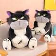 thumbnail image 4 of Peluche divertido de gato Lucifer de 30 cm: travieso gato diablo de peluche, muñeco de gato suave de estilo gótico kawaii para regalo y coleccionistas., 4 of 5