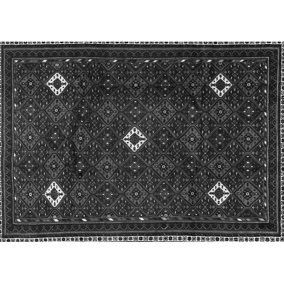 Ahgly Company Indoor Rectangle Persian Gray Traditional Area Rugs, 3' x 5'