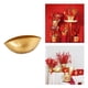 thumbnail image 5 of Florero dorado Maceta para plantas Recipientes para suculentas Soporte para flores secas Cornucopia Art para muebles para Arreglos, 5 of 9