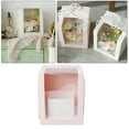 thumbnail image 1 of Flower Gift Paper Packaging Boxes Clear Transparant Square Window Wedding Baby Shower Favors S pink, 1 of 8