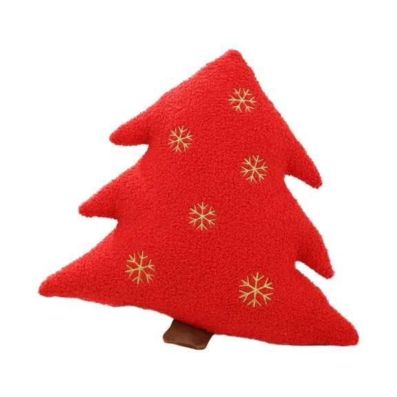 Winter Christmas Tree Pillows, 15" Pine Stuffed Tree Shaped Cute Soft Throw Decorative Cute Pillows for Winter Party Home Sofa Cushion Bed Decorations