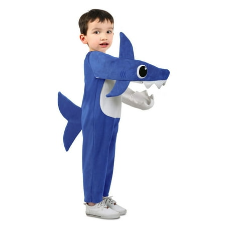 Child Chompin' Daddy Shark Costume with Sound