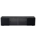 thumbnail image 5 of Smilegend 65" TV Stand - Modern Black, LED Lights, Sliding Doors, UV Drawers, Remote, 5 of 8