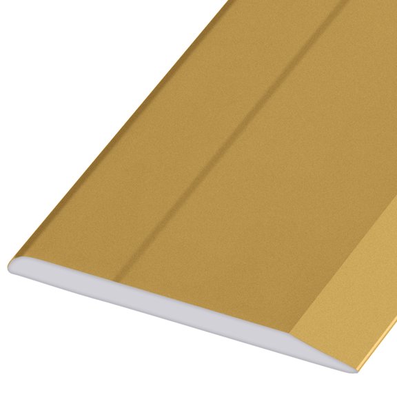 CRL S625BGA Brite Gold Anodized Aluminum 5/8" Flat Face Mirror Edge Molding 144" Stock Length