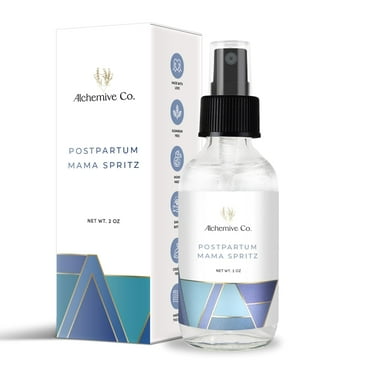 Mama Spritz Postpartum Perineal Spray - Witch Hazel Blend with Natural Essential Oils for Cooling Comfort & Post-birth Feminine Care - 2 oz bottle