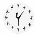 thumbnail image 2 of Relaj de Pared de Batarina, relaj de Pared de Baile de Ballet Acrílico Lectura Transparente de Presión Múltiple Resistente A la Presión Silenciosa Para Dormitorio, 2 of 7