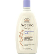 Aveeno Baby Calming Comfort Bath & Wash with Relaxing Lavender & Vanilla Scents & Natural Oat Extract, Hypoallergenic & Tear-Free Formula, Paraben-, Phthalate- & Soap-Free, 18 fl. oz
