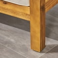 thumbnail image 4 of Indira Outdoor Acacia Wood Club Chairs with Cushions (Set of 2), Teak Finish and Beige, 4 of 8