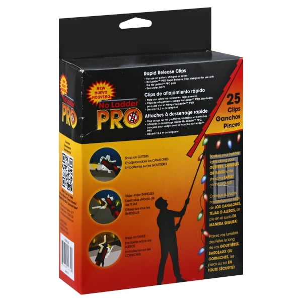 Dyno 7402925C Christmas Quick Release Plastic Clips Clear Walmart