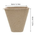 thumbnail image 2 of 50 PCS Kids Paper Flower Pot Child 8.00X8.00X4.00CM, 2 of 8