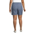 thumbnail image 2 of Lands' End Women's Plus Size Mid Rise Elastic Waist Pull On 7" Chino Shorts, 2 of 3