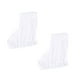 thumbnail image 4 of Cubrebotas de skate elásticas Funda de zapato de skate de hielo de terciopelo suave Protector de zapato de skate antiarañazos para patines de hockey Patines de figura - Talla L (Blanco), 4 of 5