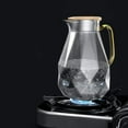 thumbnail image 4 of STP Goods  2.1Qt Borosilicate Glass Pitcher w/Bamboo Lid - 2.1 Qt, 4 of 8