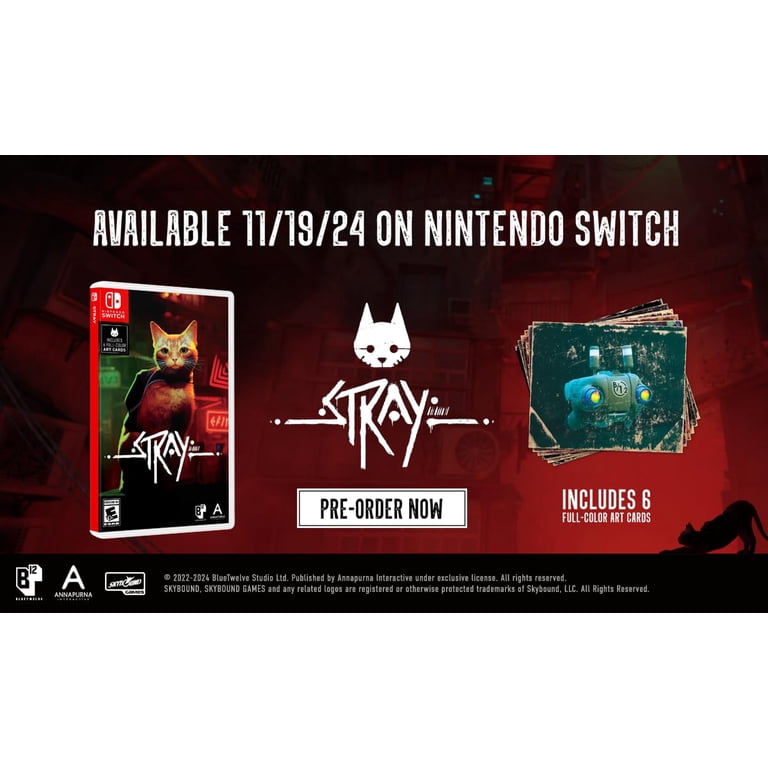 Nintendo Switch Stray Collector's Edition Switch Skybound Entertainment, Nintendo Switch Game, Stray - Walmart.com