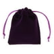 thumbnail image 5 of 10 bolsas de franela morada con cordón para joyería, regalo de boda, 10 x 12 cm 10 x 12cm, 5 of 9