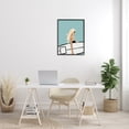 thumbnail image 2 of Stupell Industries Woman Carrying Surf Board Windblown Beach Hair Graphic Art Black Framed Art Print Wall Art, Design by Amelia Noyes, 2 of 5