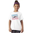 thumbnail image 3 of Popeye To My Olive Oyl Cute Couple Girls Kids T Shirt Tees Teen Brisco Brands XS, 3 of 6
