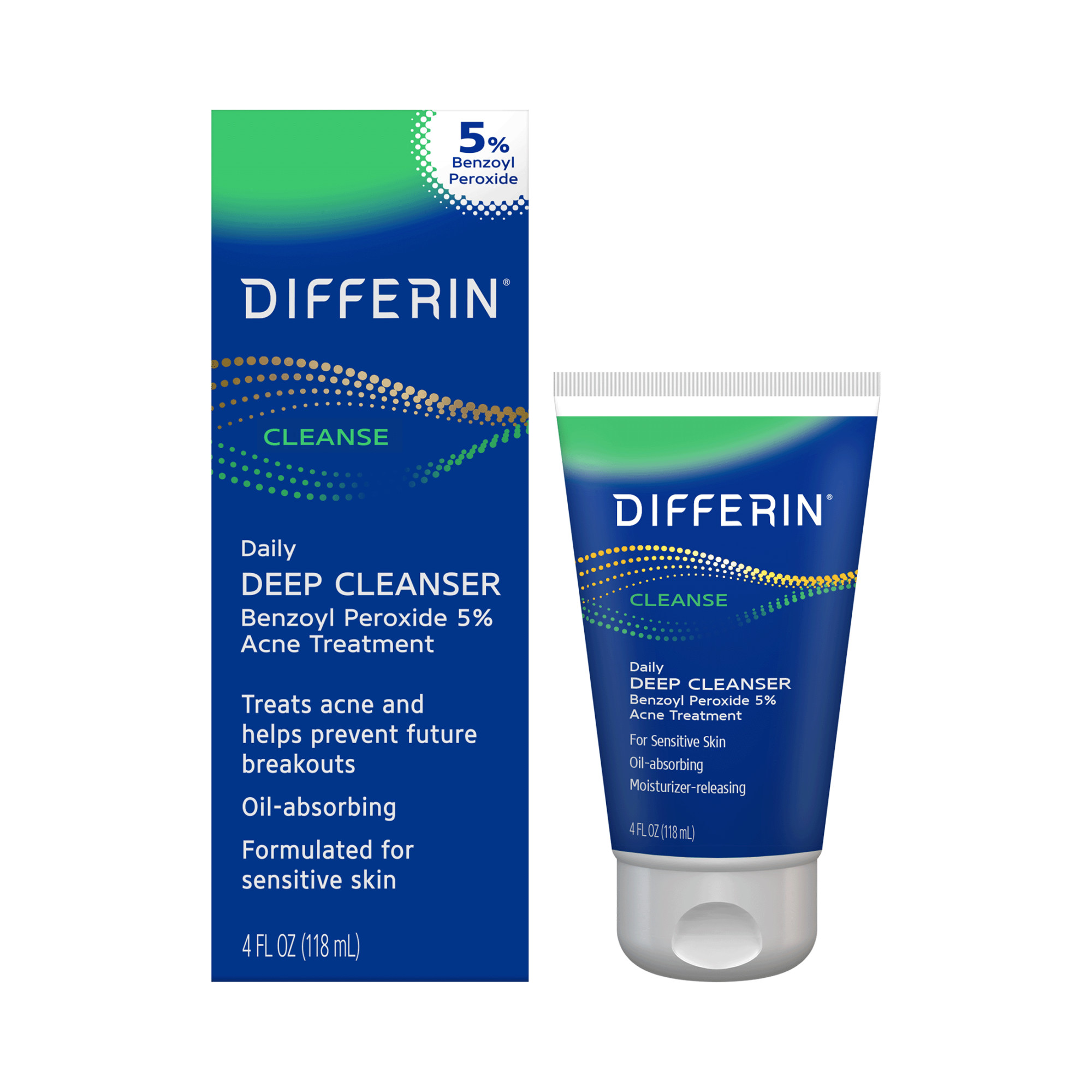 Differin Daily Deep Cleanser with 5% Benzoyl Peroxide, Face Wash for Acne Prone Skin, 4 oz - image 11 of 11