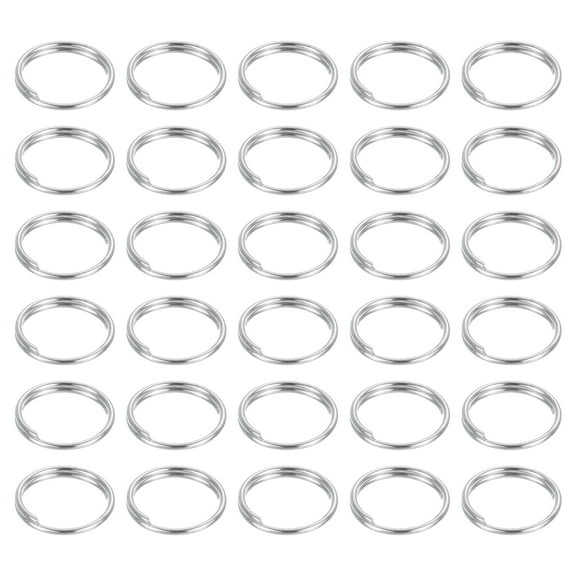 50Pcs 10mm Double Loops Split Rings, Small Round Jump Ring Connector, Silver