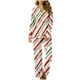 thumbnail image 6 of Xihbxyly Christmas Pajamas for Women, Women's Christmas Printed Pajama Set for Daily Home Wear Two-Piece Pajama Set with Pocket, 6 of 6