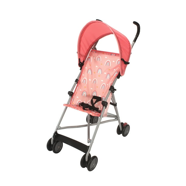 Parent's Choice Baby Umbrella Stroller with Canopy, Pink Rainbow