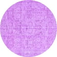 thumbnail image 1 of Ahgly Company Indoor Round Abstract Purple Contemporary Area Rugs, 8' Round, 1 of 4