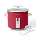 thumbnail image 2 of 1.5 Quart Small Rice Cooker, Red, 2 of 9