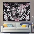 thumbnail image 4 of Liangnv Tapices de setas hippie con calavera, tapiz estético de polilla, luna y estrellas, serpiente, para colgar en la pared de la habitación (51,2 x 59,1 pulgadas), 4 of 5