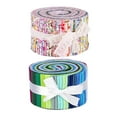 thumbnail image 1 of 72x Roll Up Cotton Fabric Strips 2.5 Inch Quilting Fabric, 1 of 8