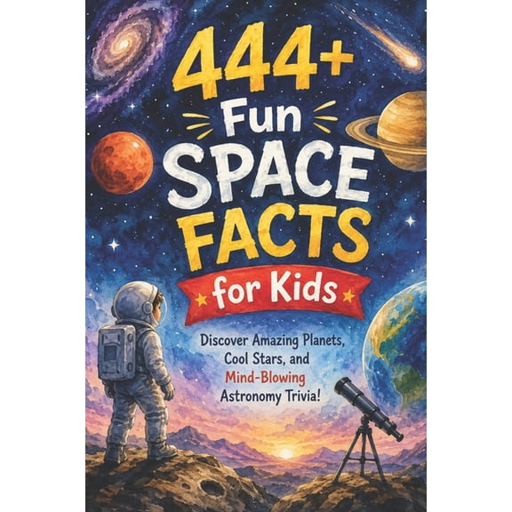 Fun Facts for Kids 6-8 444 Fun Space Facts for Kids: Discover Amazing Planets, Cool Stars, and Mind-Blowing Astronomy Trivia!: A Child-Friendl, (Paperback)
