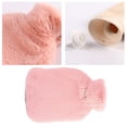 thumbnail image 3 of Mano Pies Calentador Calor Bolsa de botella de agua caliente con kits de cubierta de felpa (Rosa 1000ml) JShteea Libre de BPA, 3 of 9