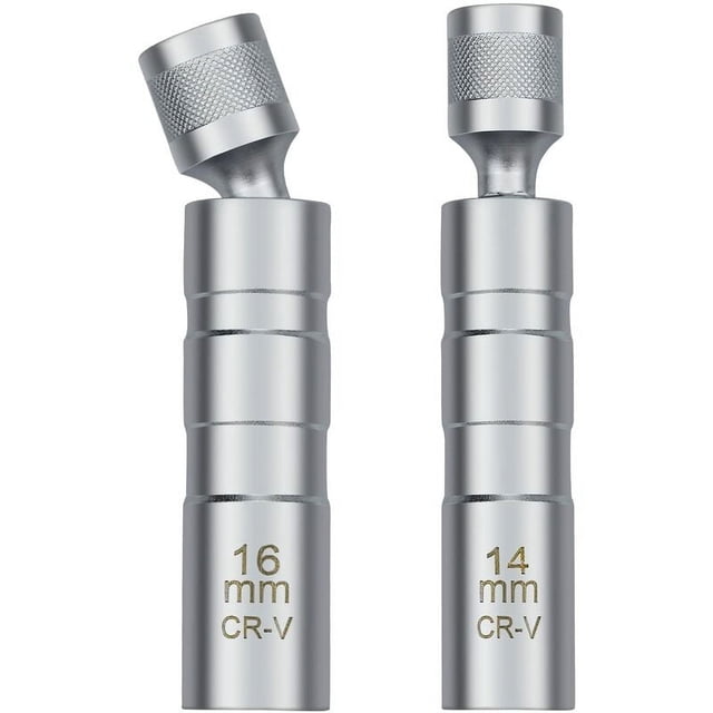 Llave para bujías de 14/16 mm, herramienta universal de extracción de casquillos de bujías magnéticas para quitar bujías automotrices
