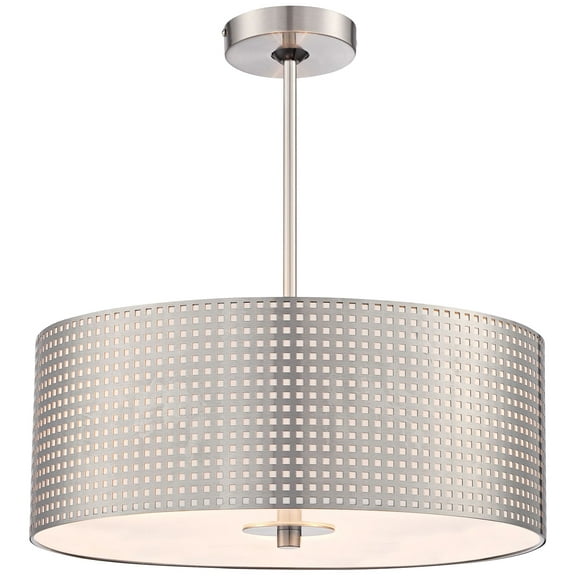 George Kovacs Lighting - Grid-Three Light Drum Pendant in Contemporary Style-18