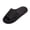 Black, variant on Unisex Couple Side Cutout Diagonal Texture PVC Slides Thick Cushioned Soft Sole Fast Drying Non Slip Waterproof All Season Indoor Outdoor Bathroom Casual House Slippers