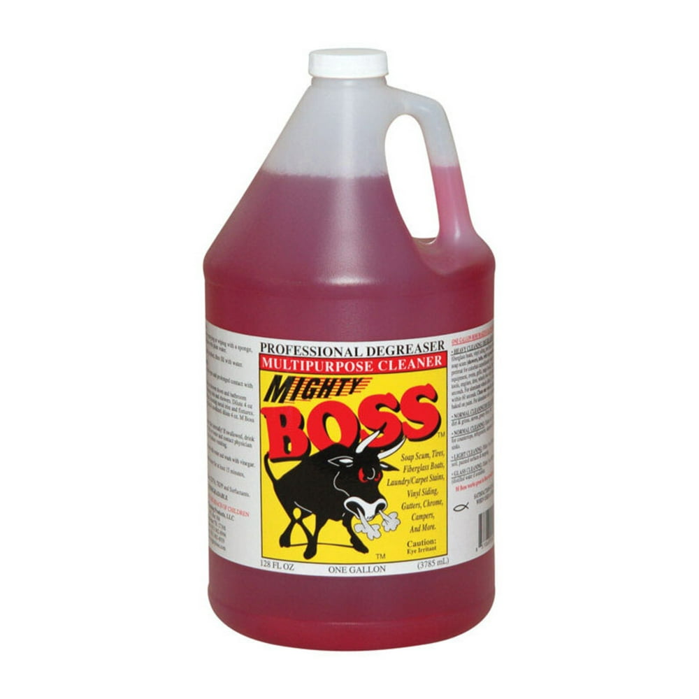 Mighty Boss Lemon Scent Cleaner and Degreaser 1 gal. Liquid Case Of 4;