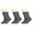 Anthracite Gray, variant on Solid Cotton Cushion Crew Socks for Women and Men Pink 3 Pairs Size 9-11
