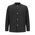 thumbnail image 2 of Maplenight Mens Lightweight Shirt Jacket Lapel Long Sleeve Button Down Casual Overshirt for Summer Fall, 2 of 5