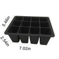thumbnail image 3 of 12-Cell Seed Starting Tray for Seedlings, Silicone Reusable Plant Starter Trays with Drainage Holes for Seed Germination, 5.46x7.02 inches Gardener Friendly Plant Trays for Seedlings, 3 of 8