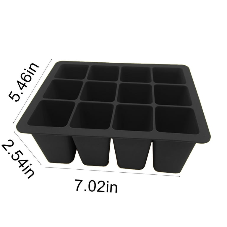 LWITHSZG Silicone Seed Starting Tray,Reusable Seed Starting Trays for Seed  Germination and Plant Propagation,Vegetable Seeds,Herb Seeds,Flower Plant  Starter Kit BPA Free, 12 Cells 