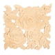 thumbnail image 1 of 20x20cm Accesorio de decoración de apliques tallados en madera con forma cuadrada para muebles de hogar, puertas y gabinetes, 1 of 10