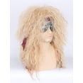 thumbnail image 4 of Peluca para cosplay, rubia, de los 80, larga, rizada, rockera, discoteca, Halloween, 4 of 4