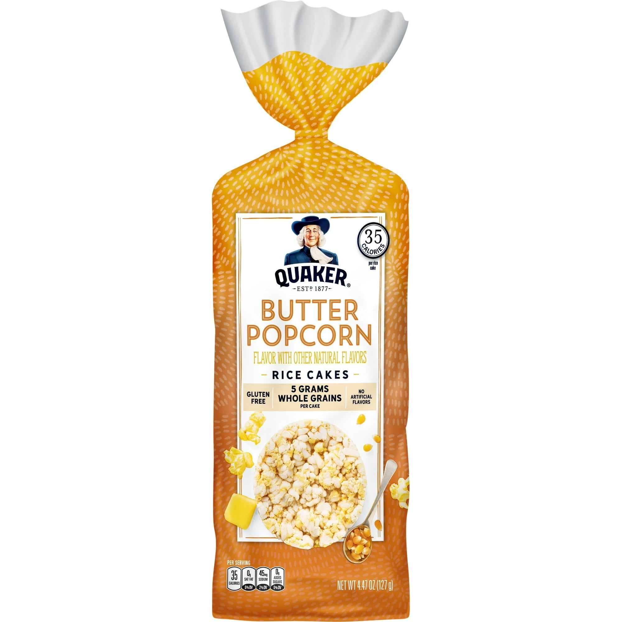 Quaker Rice Cakes Variety Bundle - Pack Of 3 Flavors,CARMEAL CORN, APPLE CINAMON,BUTTER POPCORN ..