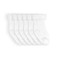 thumbnail image 1 of Calcetines Kushies Baby Terry, paquete de 6, 3 a 6 m, blancos, 1 of 4