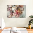 thumbnail image 3 of Elephant Stock Blush Bouquet Wall Art - Horizontal Canvas Wall Art - Living Room Wall Decor - Floral And Botanical Canvas - Pink And Gray Decor By Danhui Nai - 12" x 8", 3 of 8