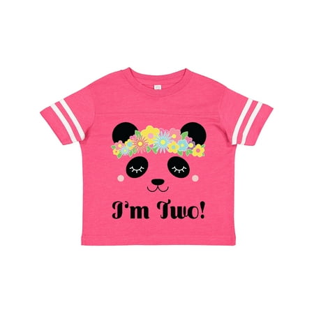 

Inktastic 2nd Birthday Panda Face 2 Year Old Girl Gift Toddler Toddler Girl T-Shirt